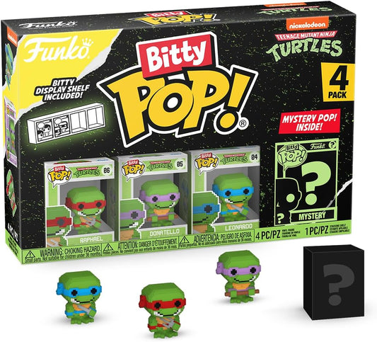 Funko Bitty Pop Teenage Mutant Ninja Turtles Mini Collectible Toys 71510 4 Pack