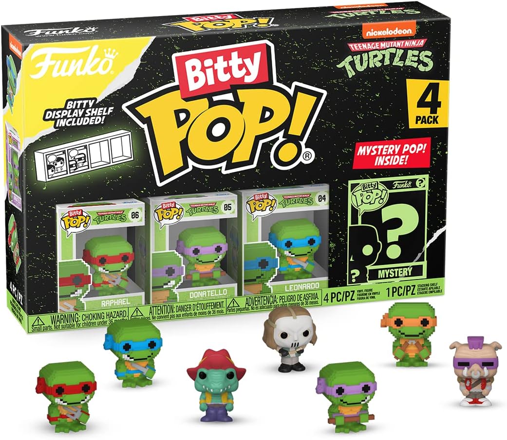 Funko Bitty Pop Teenage Mutant Ninja Turtles Mini Collectible Toys 71510 4 Pack