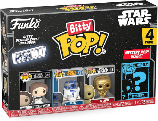 Funko Bitty Pop Star Wars Mini Collectible Toys 4 Pack (Styles Vary)