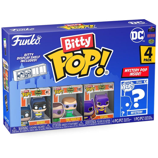 Funko Bitty Pop  DC - Classic Batman 4 Pack Mini Vinyl Figures (Styles Vary)