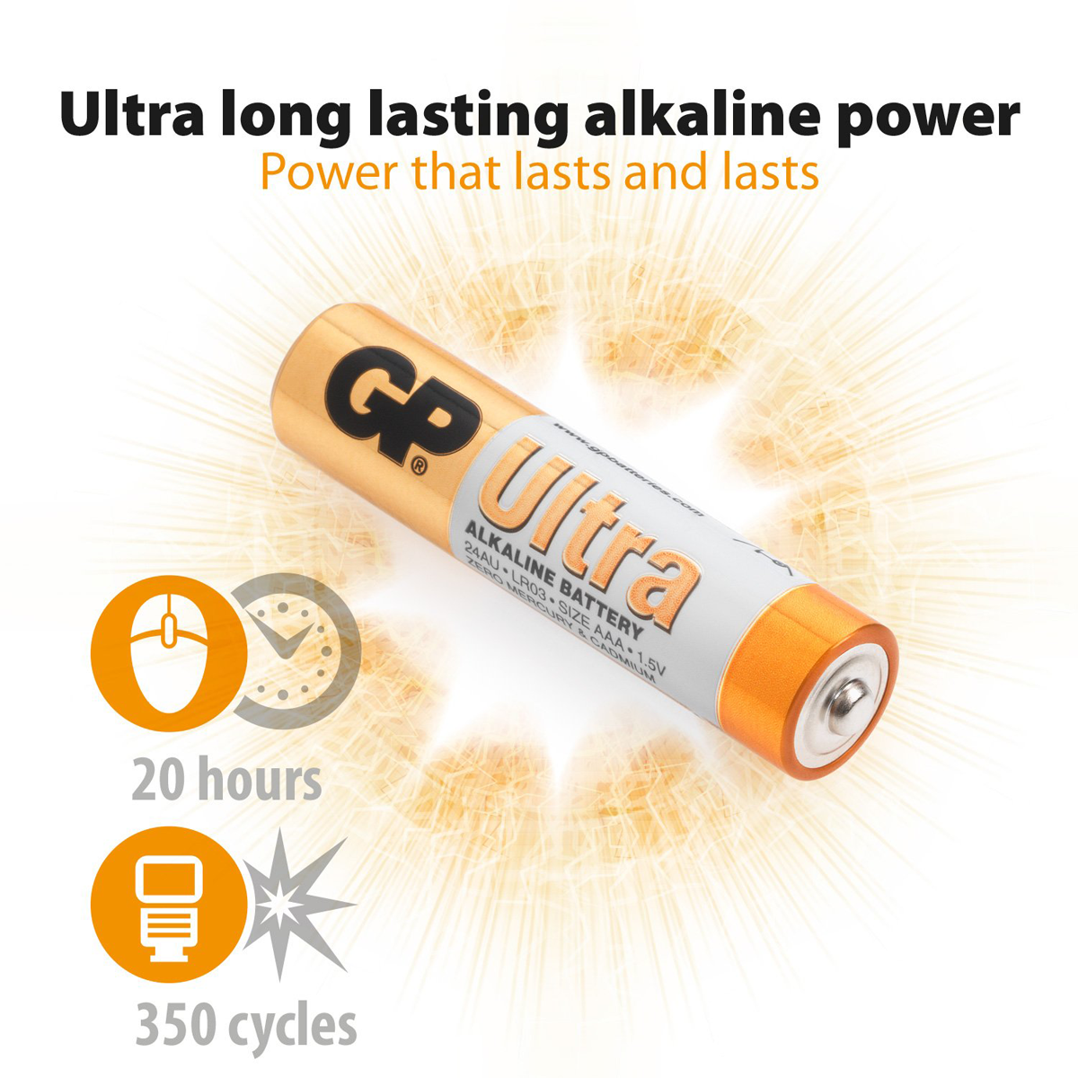 GP Ultra 4+2 x AAA Batteries