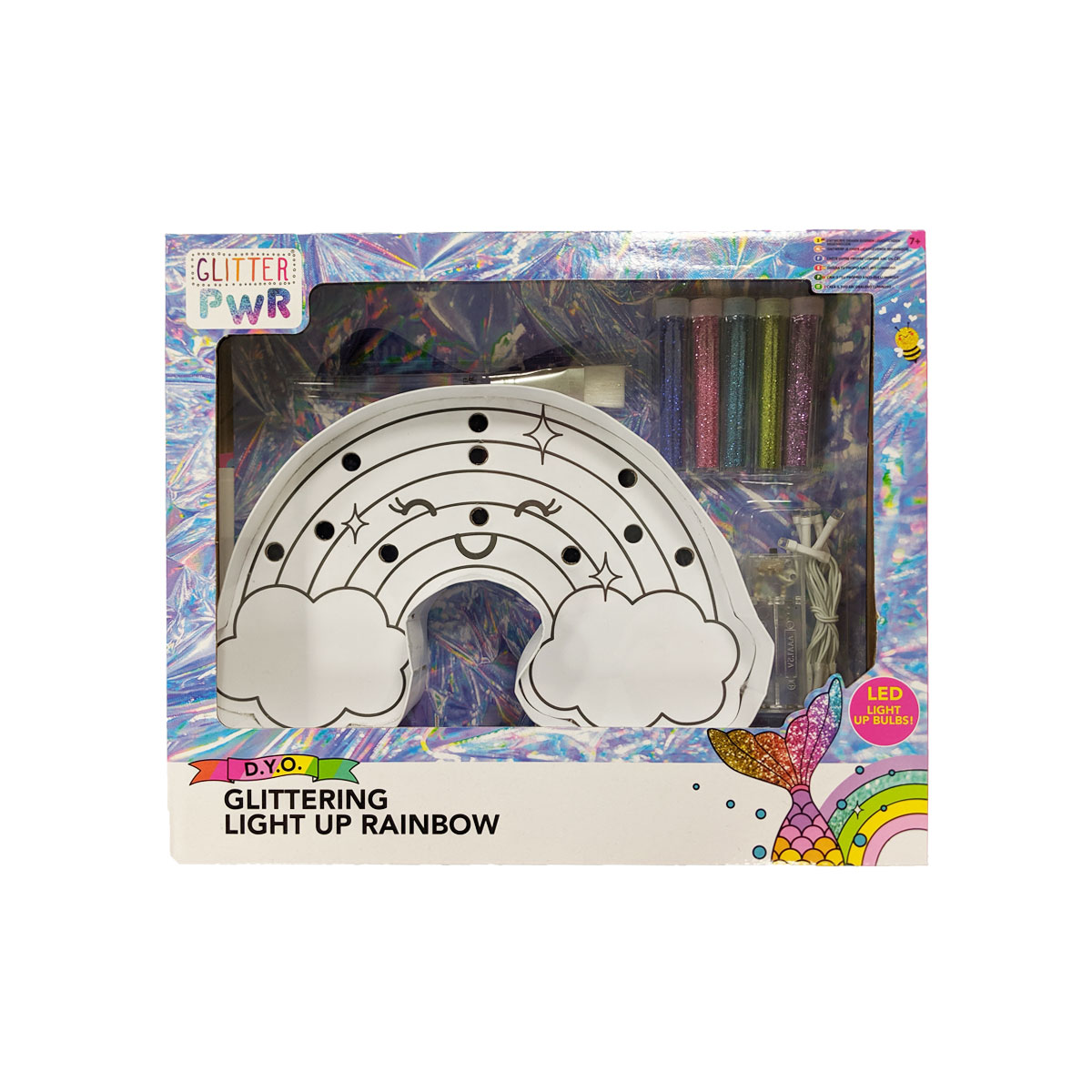Glitter PWR Light Up Rainbow