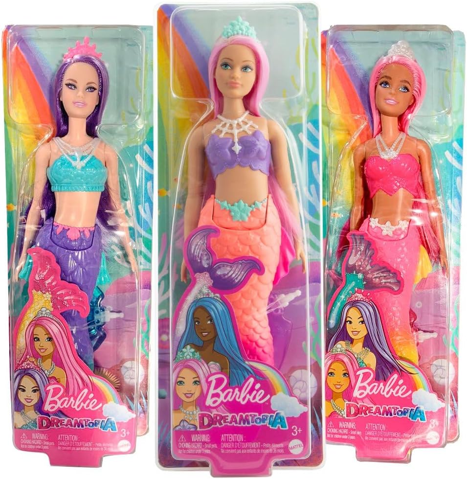 Barbie Dreamtopia Mermaid Doll Collection HRG08 (Styles Vary)