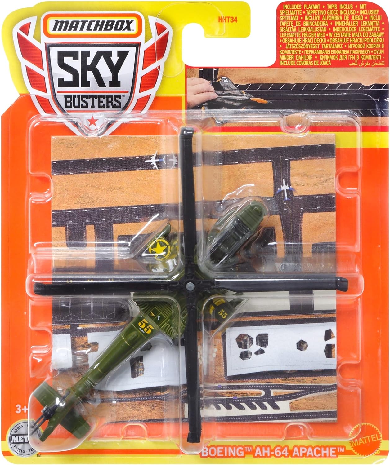 Matchbox Sky Busters Commercial Airliner Playset with Playmat (Styles Vary)