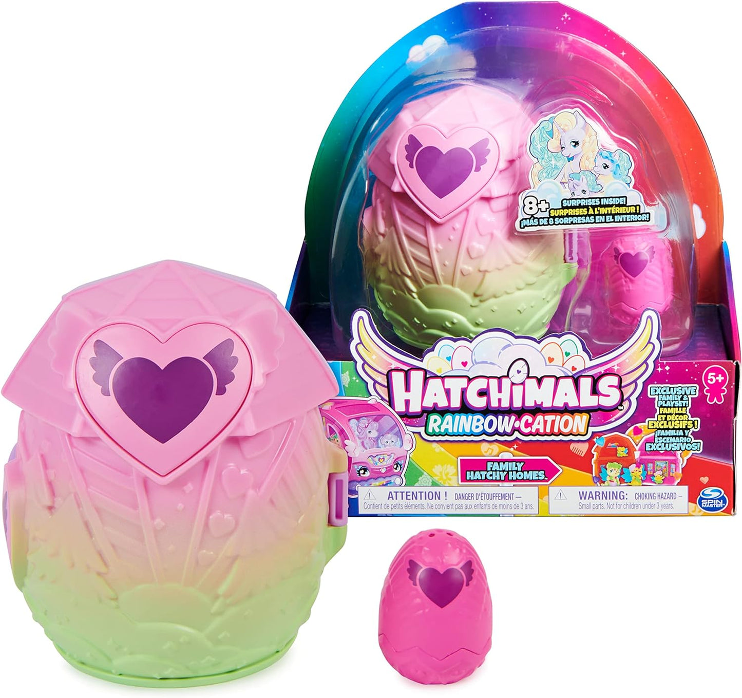 Hatchimal Rainbow-Cation - Mini Family Hatchy Homes