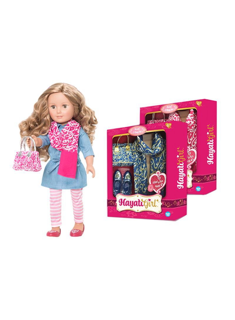 Hayati girl Scarf And Bag Set For Doll PD
