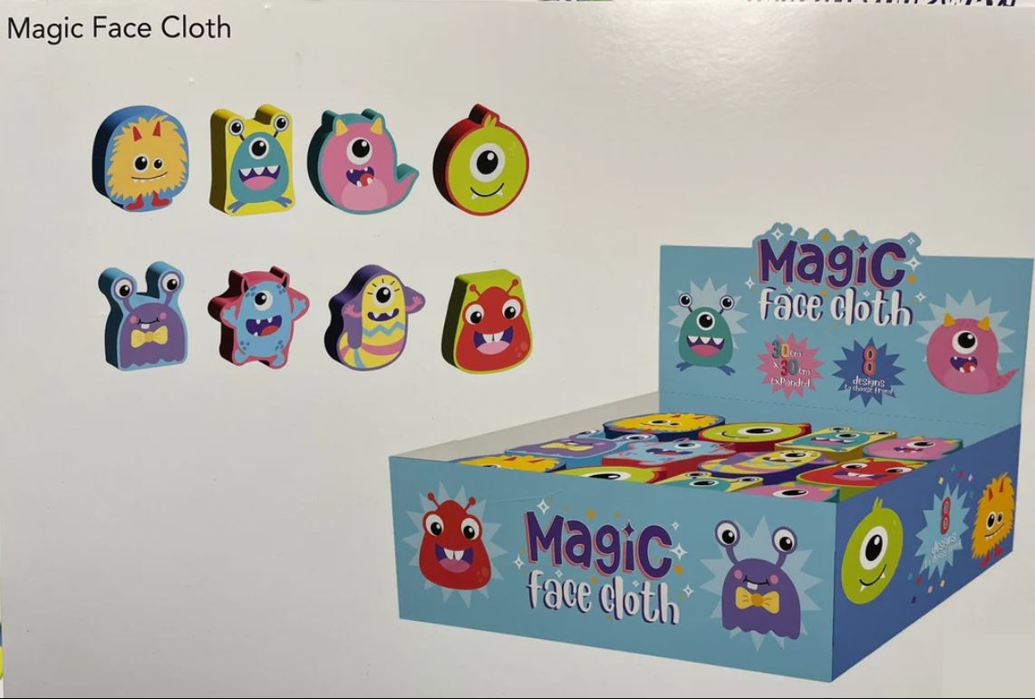Magic Face Cloth (Styles Vary) One Supplied