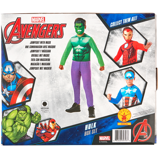 Marvel Avengers Hulk Fancy Dress Costume Box Set