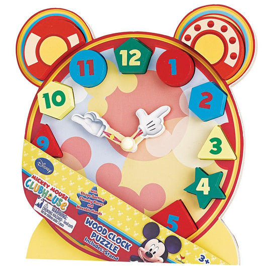 Mickey Mouse Wood Clock Puzzle