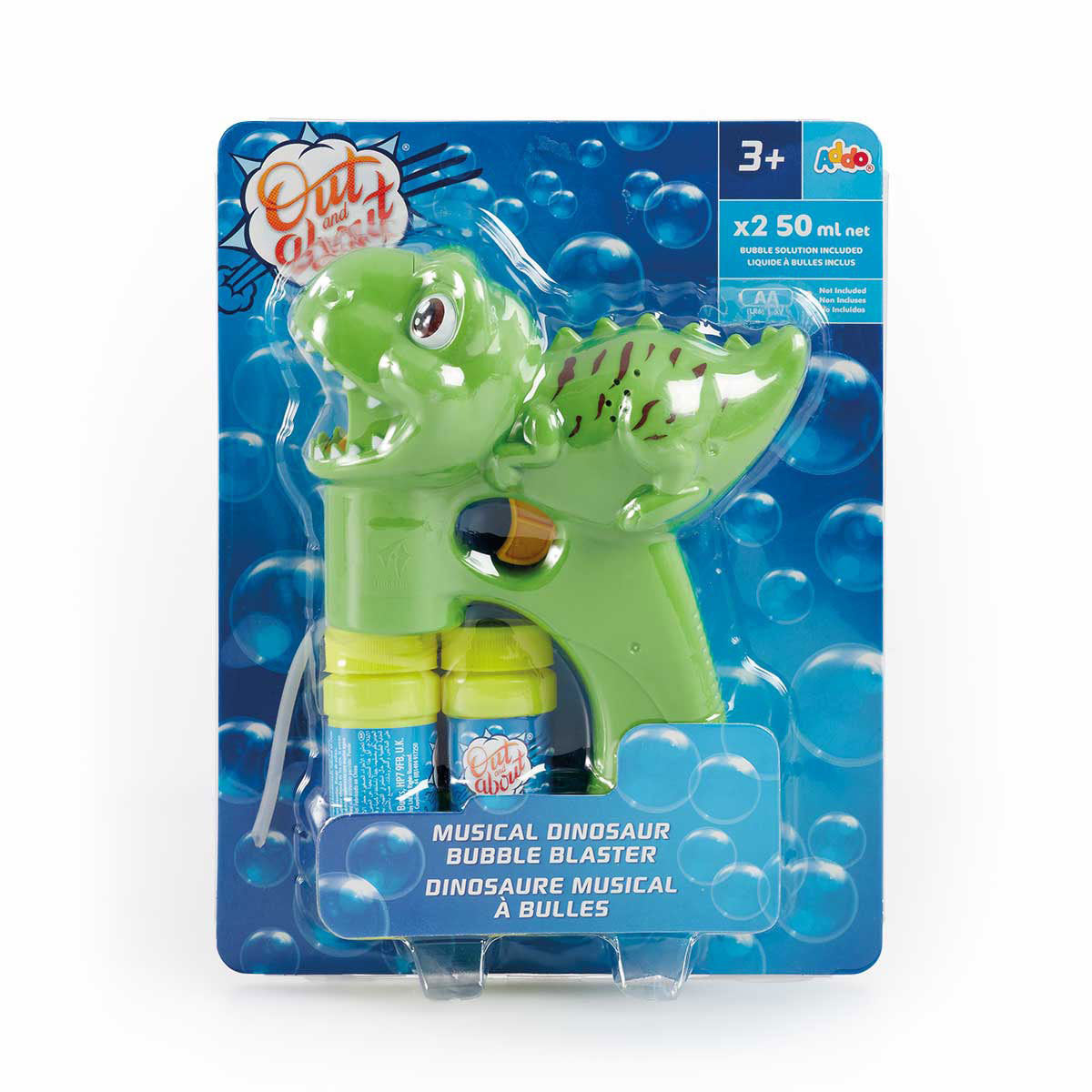Out & About Musical Dinosaur Bubble Blaster