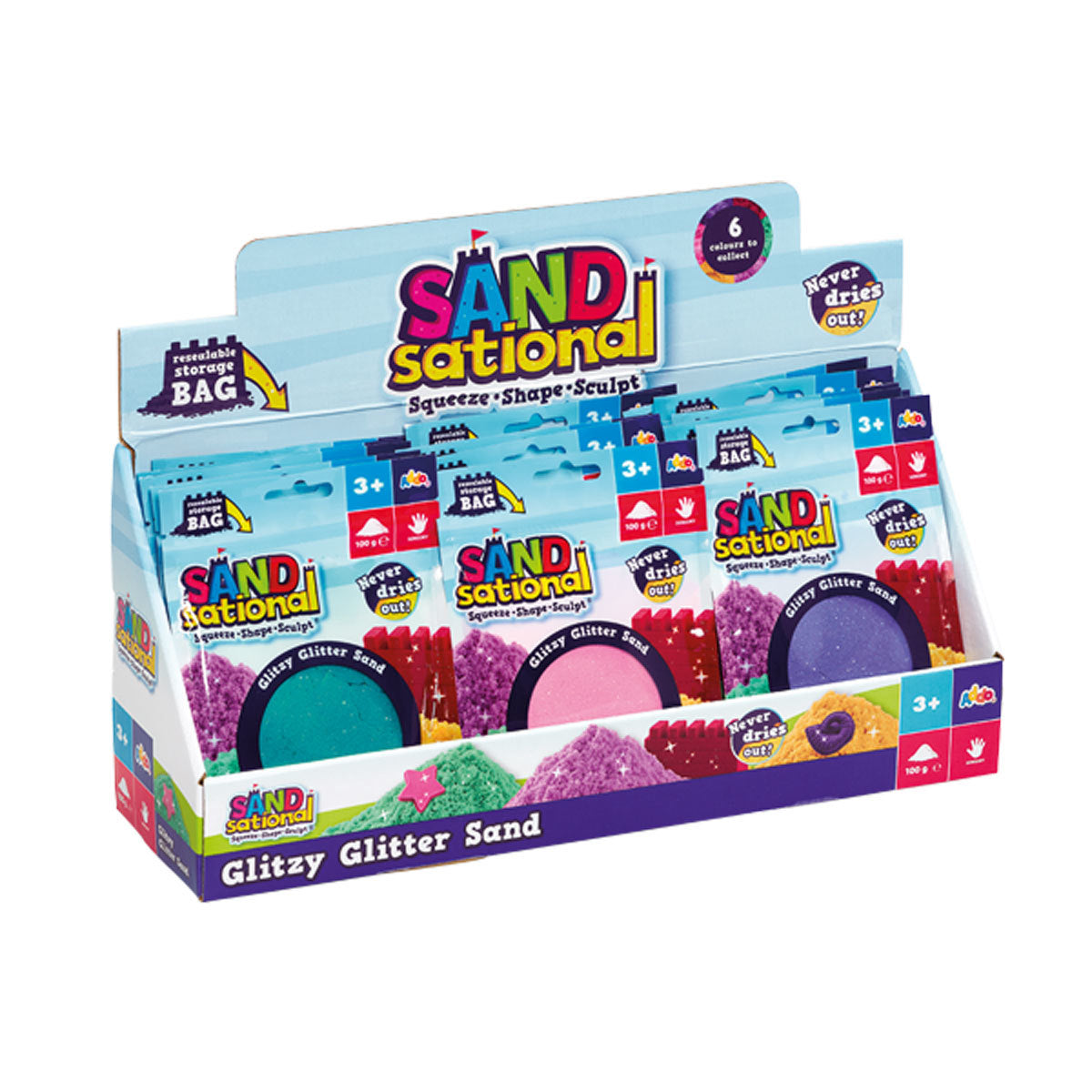 Sandsational Glitzy Glitter Sand (Styles Vary. One Supplied)