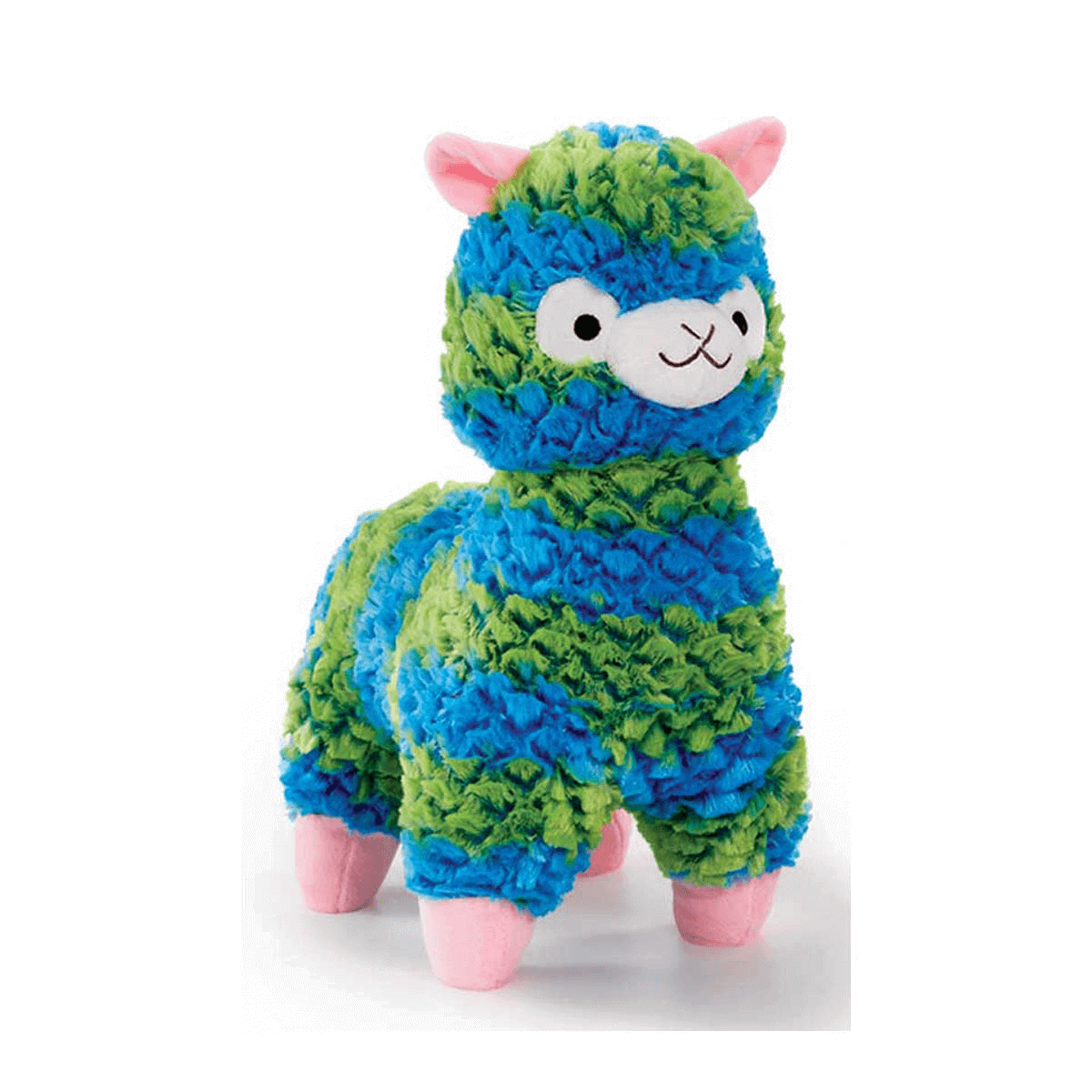 Snuggle Buddies 20cm Mini Fleecy Llama - Button (Blue and Green) - Plush