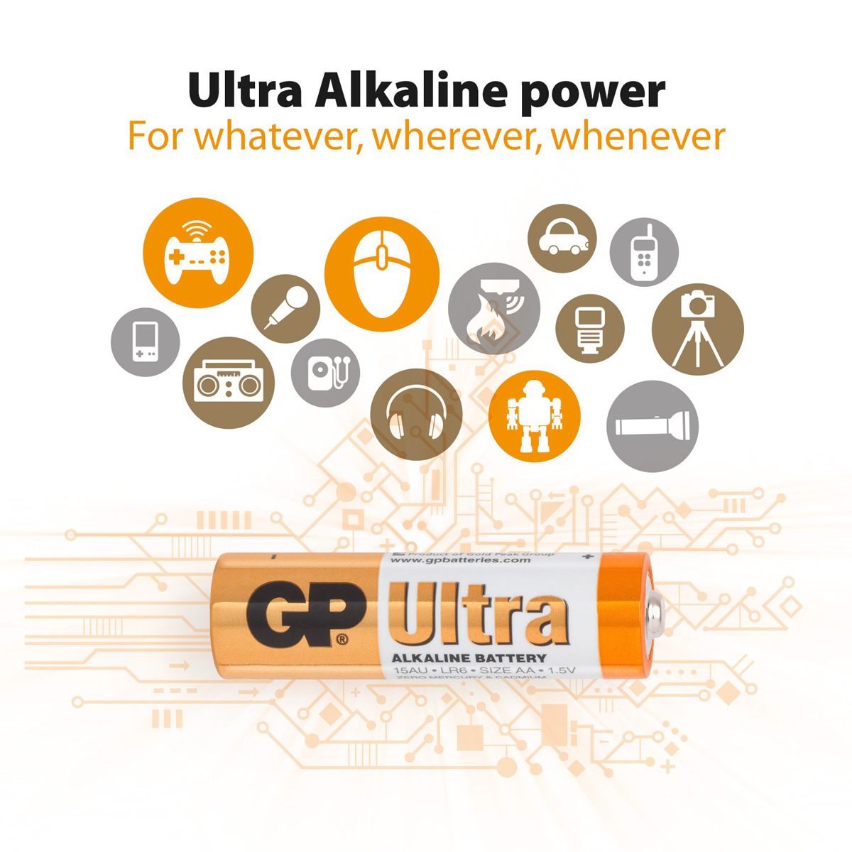 GP Ultra 4+2 x AA Batteries
