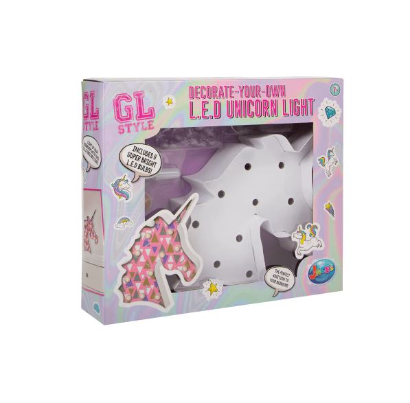 GL Style Decorate Your Own Led Unicorn Light