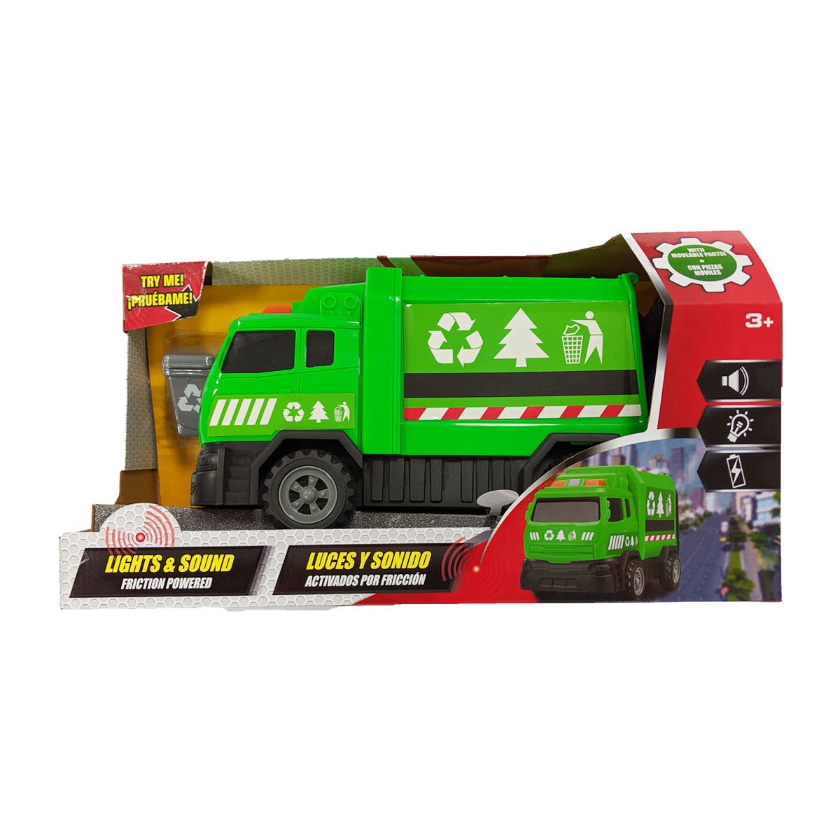 Friction Lights and Sounds Garbage Truck