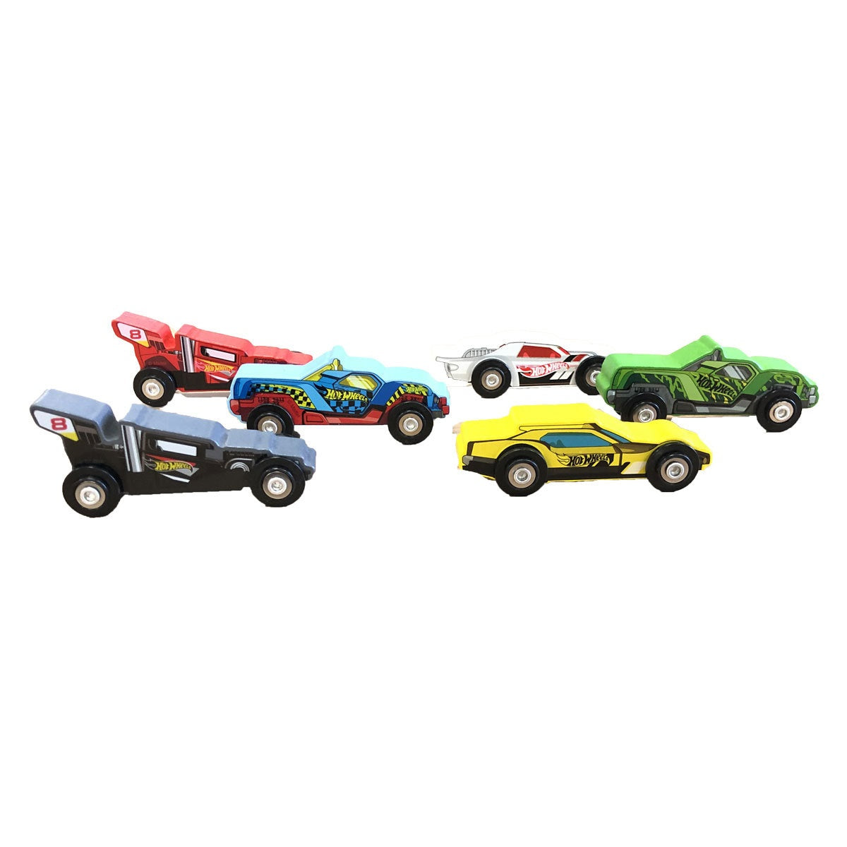 Hot Wheels Wooden Car (Styles Vary - One Supplied)