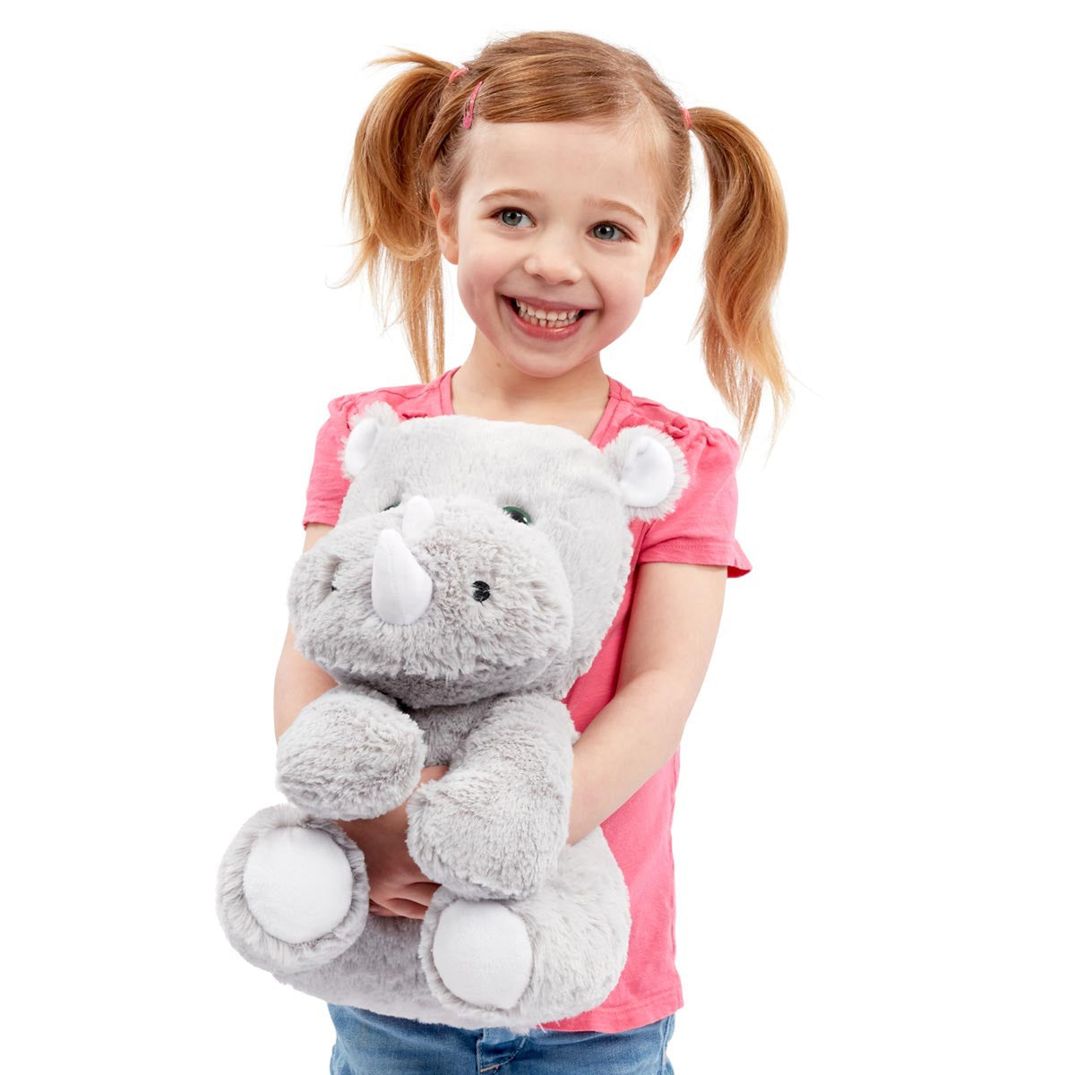 Snuggle Buddies 30cm Endangered Animals Plush Toy - Rhino