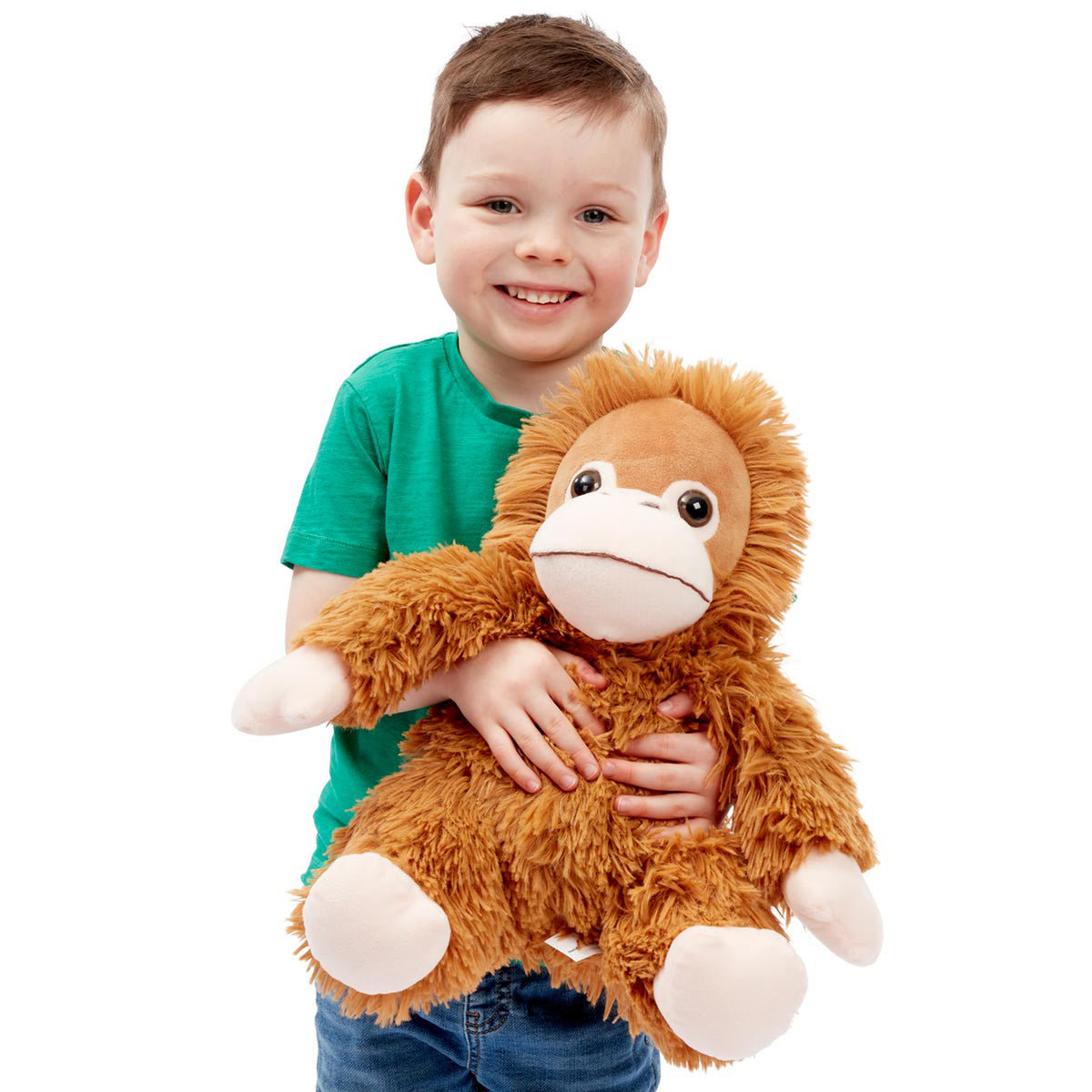 Snuggle Buddies 34cm Endangered Animals Plush Toy - Orangutan