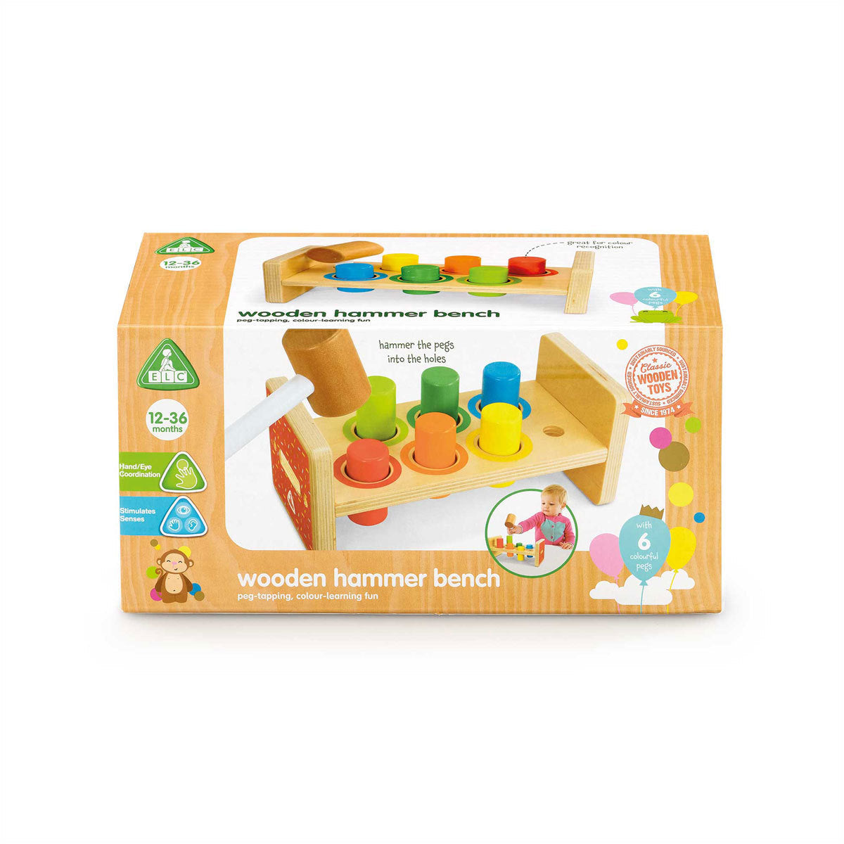 Early Learning Centre Wooden Hammer Bench