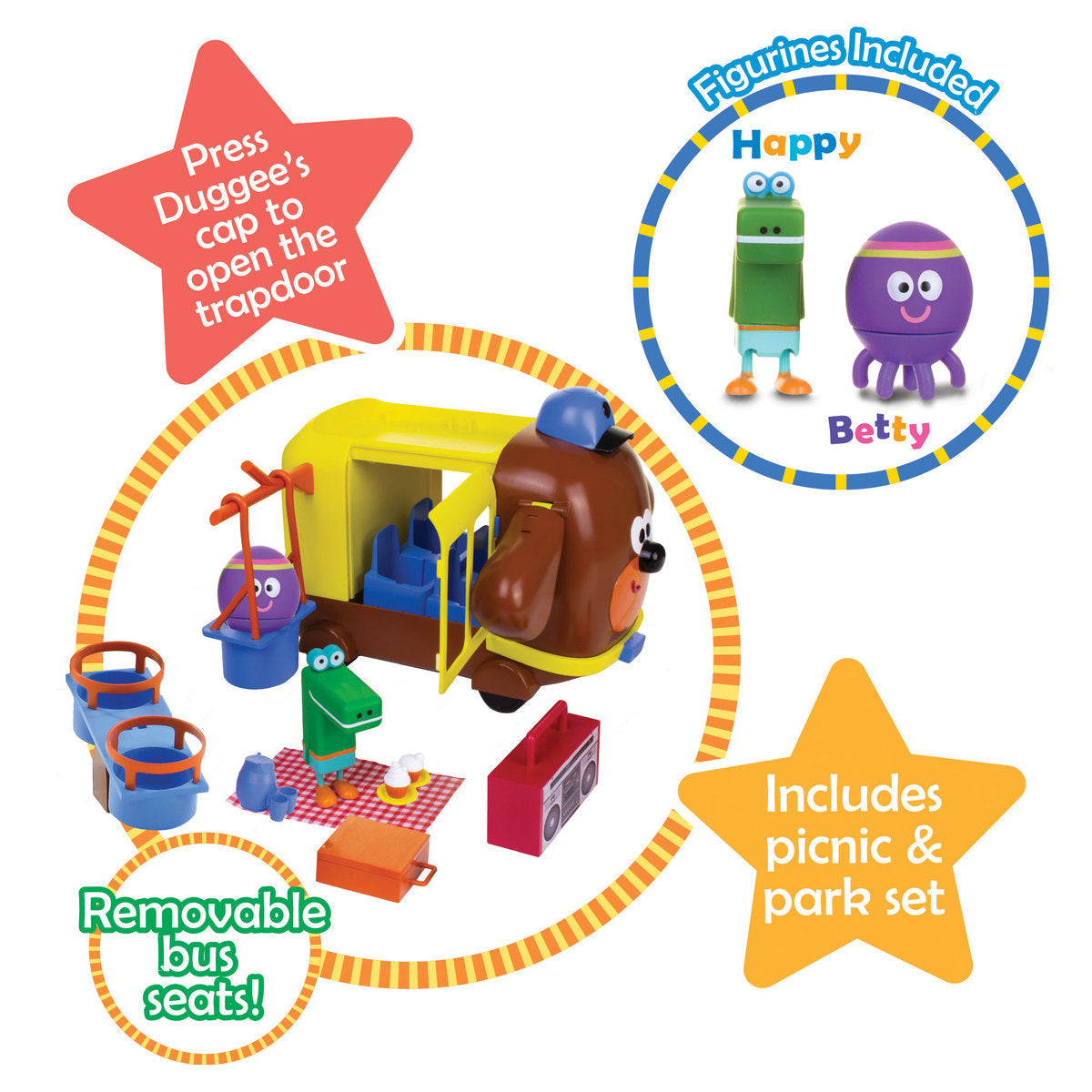 Hey Duggee Adventure Bus and Playset