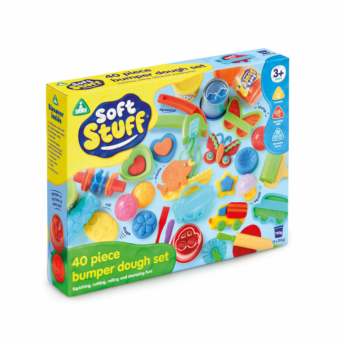 Soft Stuff 40 Piece Bumper Dough Set
