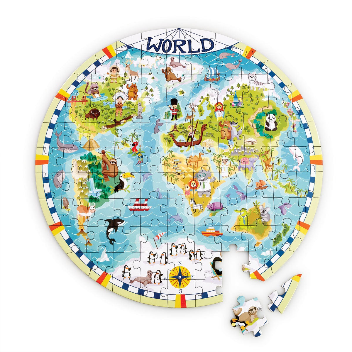 Early Learning Centre World Map 100 Piece Jigsaw Puzzle