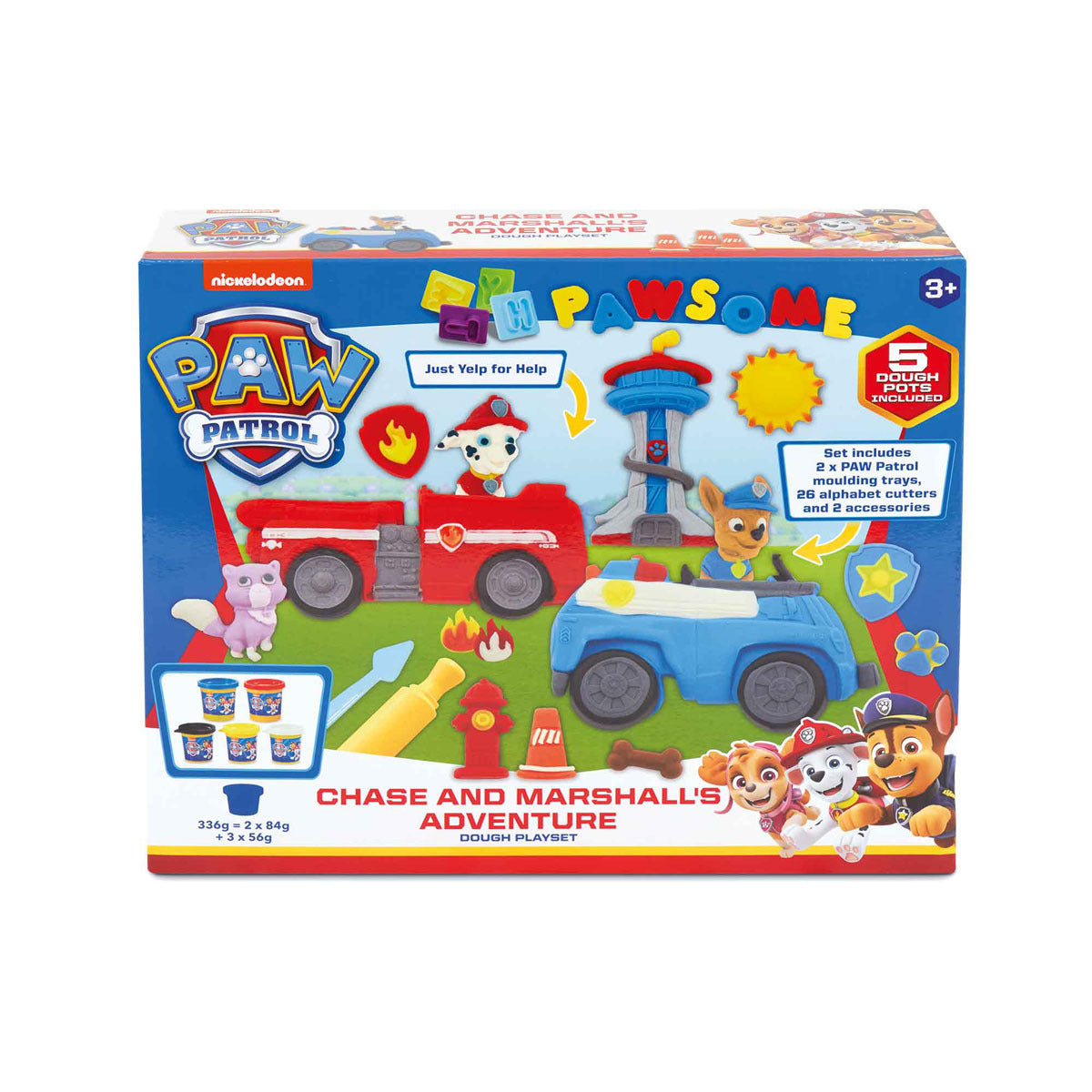 Nickelodeon Paw Patrol Chase & Marshall Adventure Dough Playset