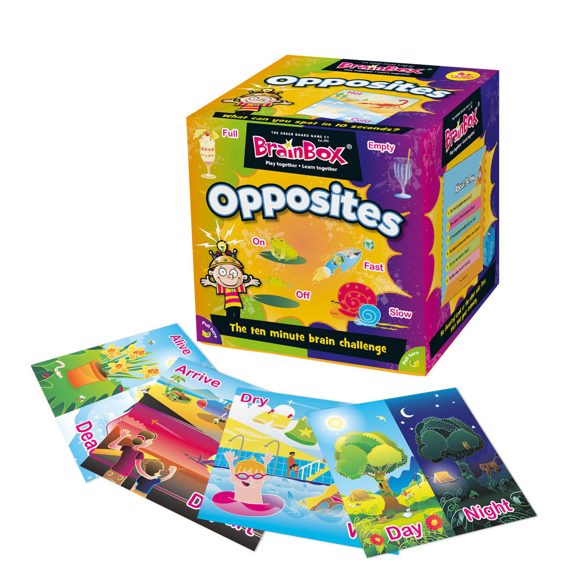 Brainbox Card Game Opposites Edition - The 10 Minute Brain Challenge