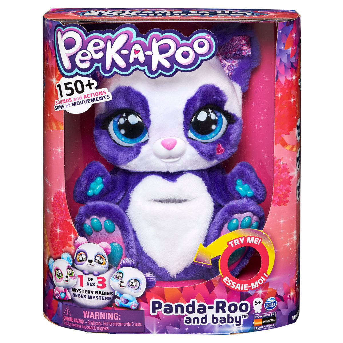 Peek-A-Roo Interactive Panda-Roo and Baby Soft Toy