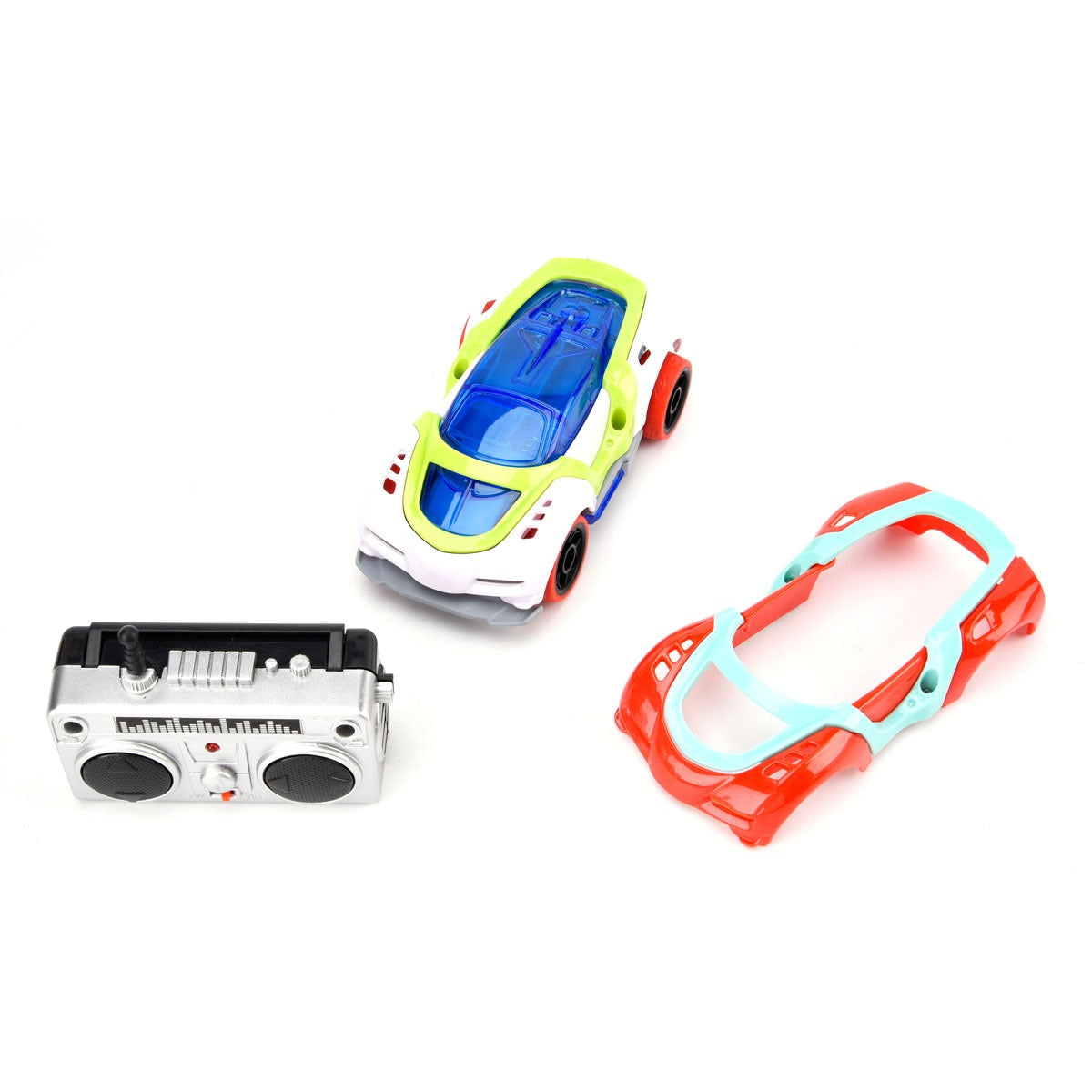 Mini RC Mix & Match Race Car - White