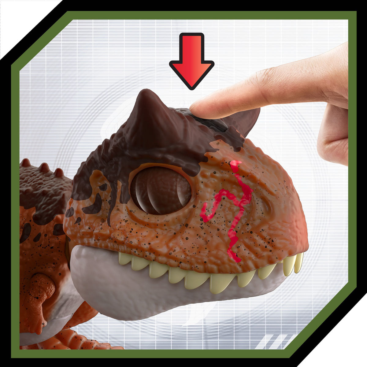 Jurassic World Wild Chompin Carnotaurus “Toro” Dinosaur