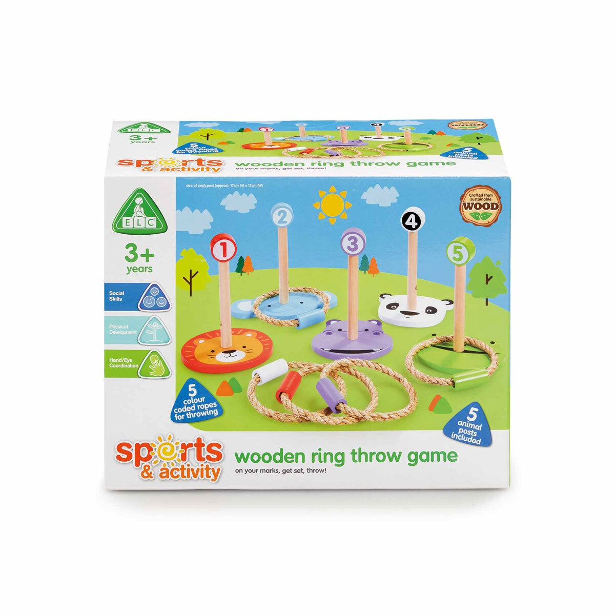 Early Learning Centre Wooden Ring Throw Set