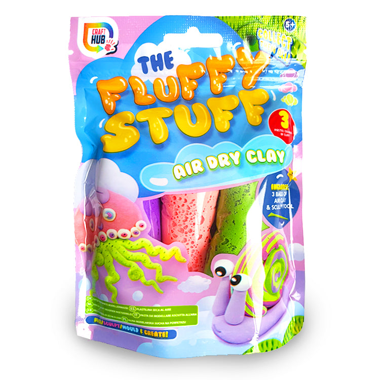 Fluffy Stuff Dinosaur Air Clay (Styles Vary)