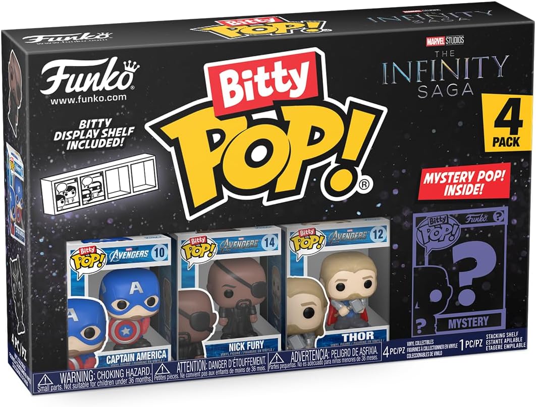 Funko Bitty Pop Marvel Mini Collectible Toys 4 Pack  (Styles Vary)