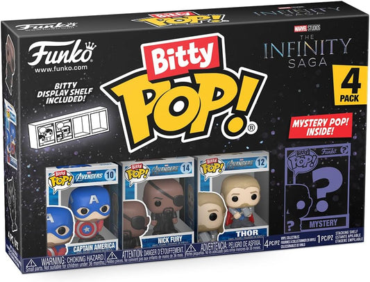 Funko Bitty Pop Marvel Mini Collectible Toys 4 Pack  (Styles Vary)