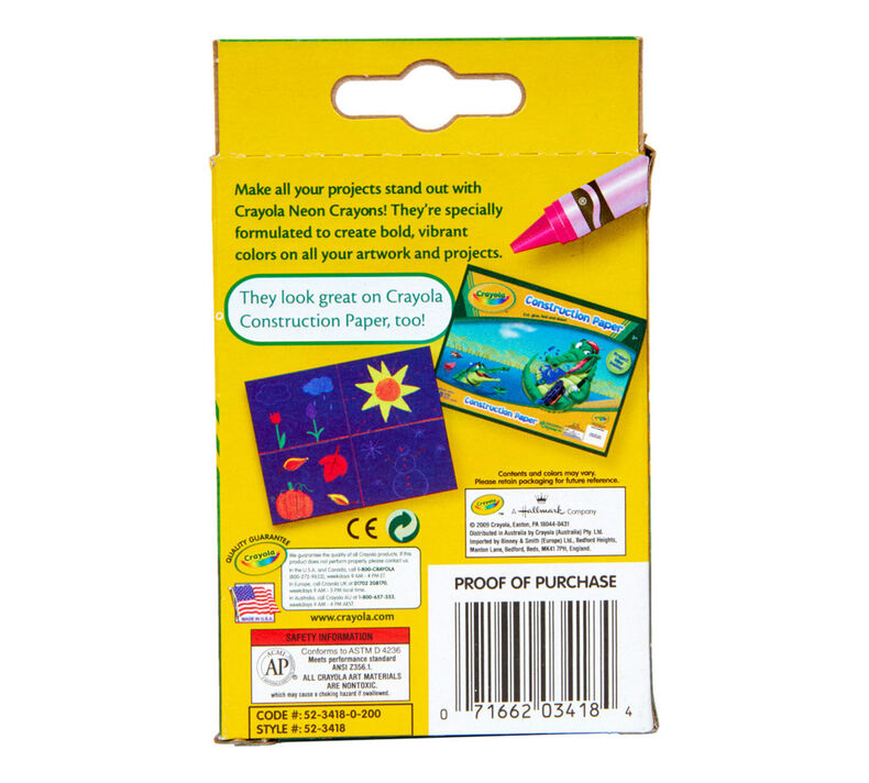 Crayola Neon Crayons - 8 Count