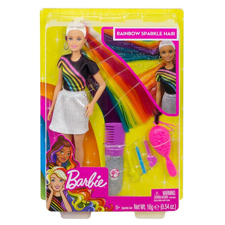 Rainbow Sparkle Hair Doll