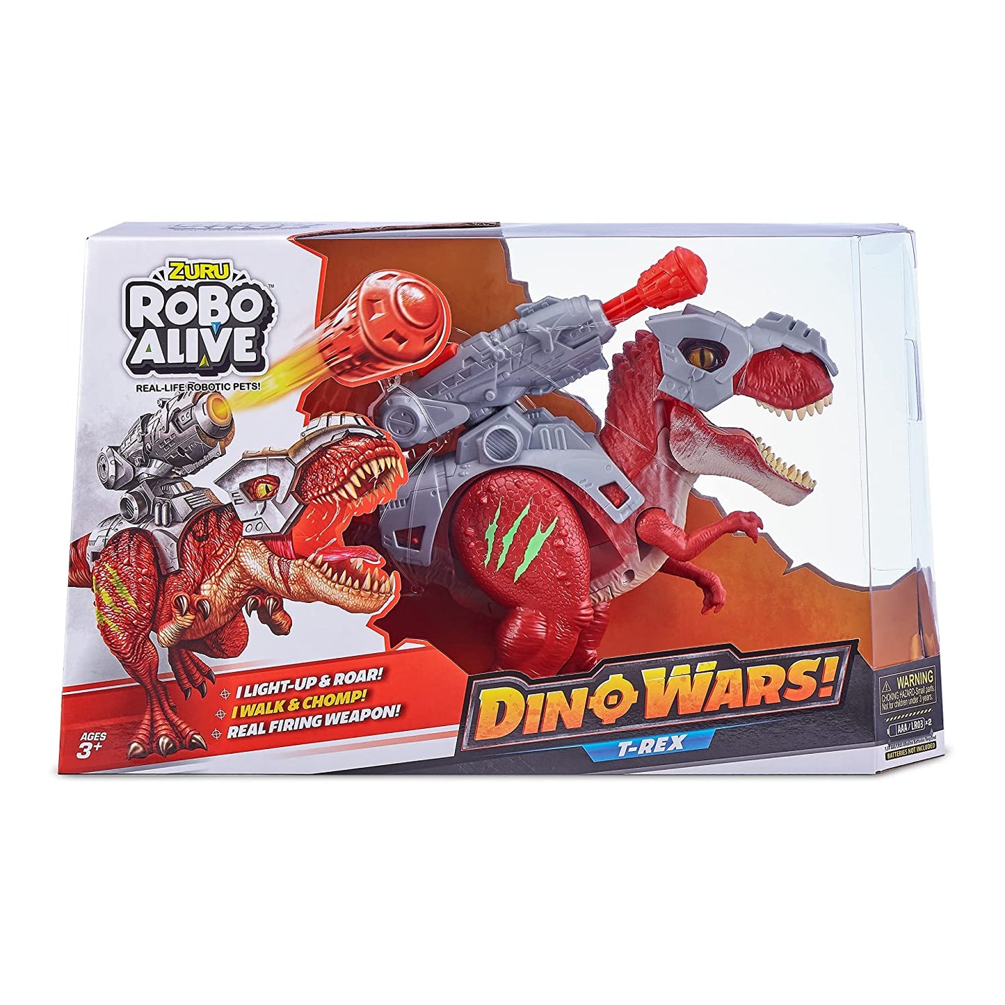 Robo Alive Dino Action T-Rex by ZURU  Bilot 7132 Dino Wars T-Rex