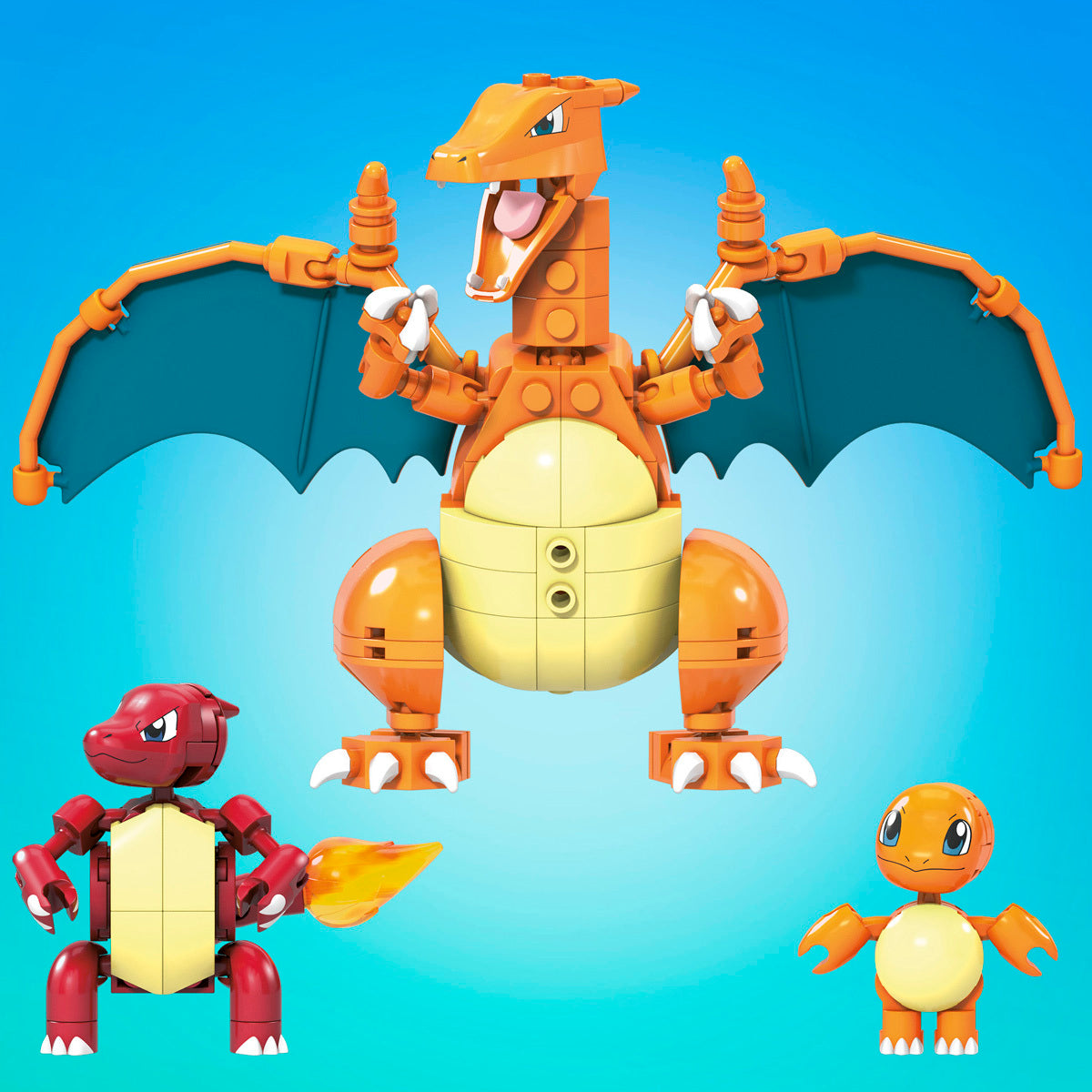 Pokemon Mega Chamander Evolution Construction Set