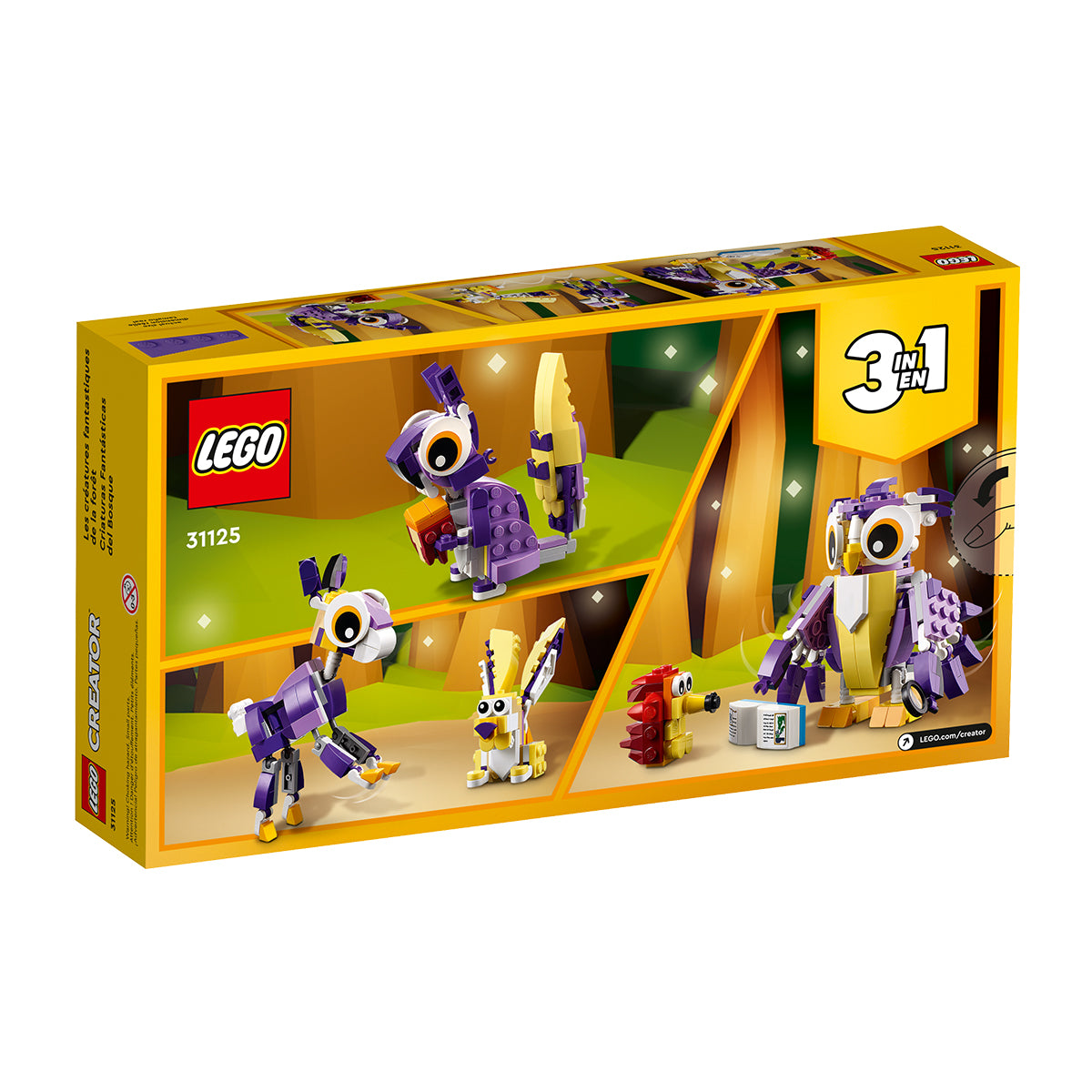 LEGO Creator 3 In 1 - Fantasy Forest Creatures 31125