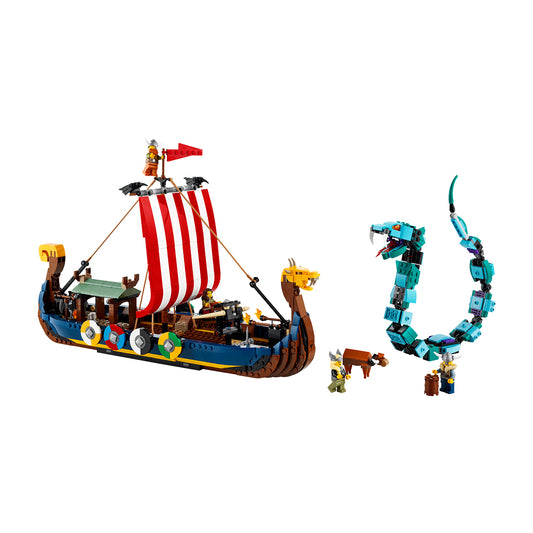 LEGO Creator 3 In 1 - Viking Ship And The Midgard Serpent 31131