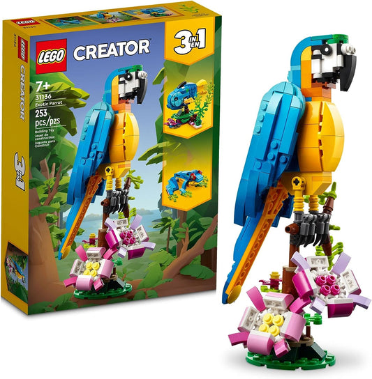 LEGO Creator - 3 in 1 Exotic Parrot Building Set 31136