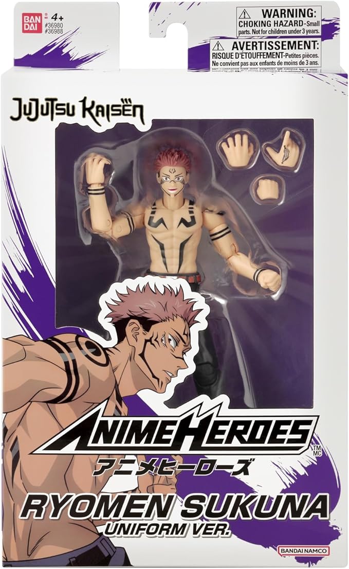 Anime Heroes Jujtsu Kaisen Ryomen Sukuna Action Figure 6.5 Inch