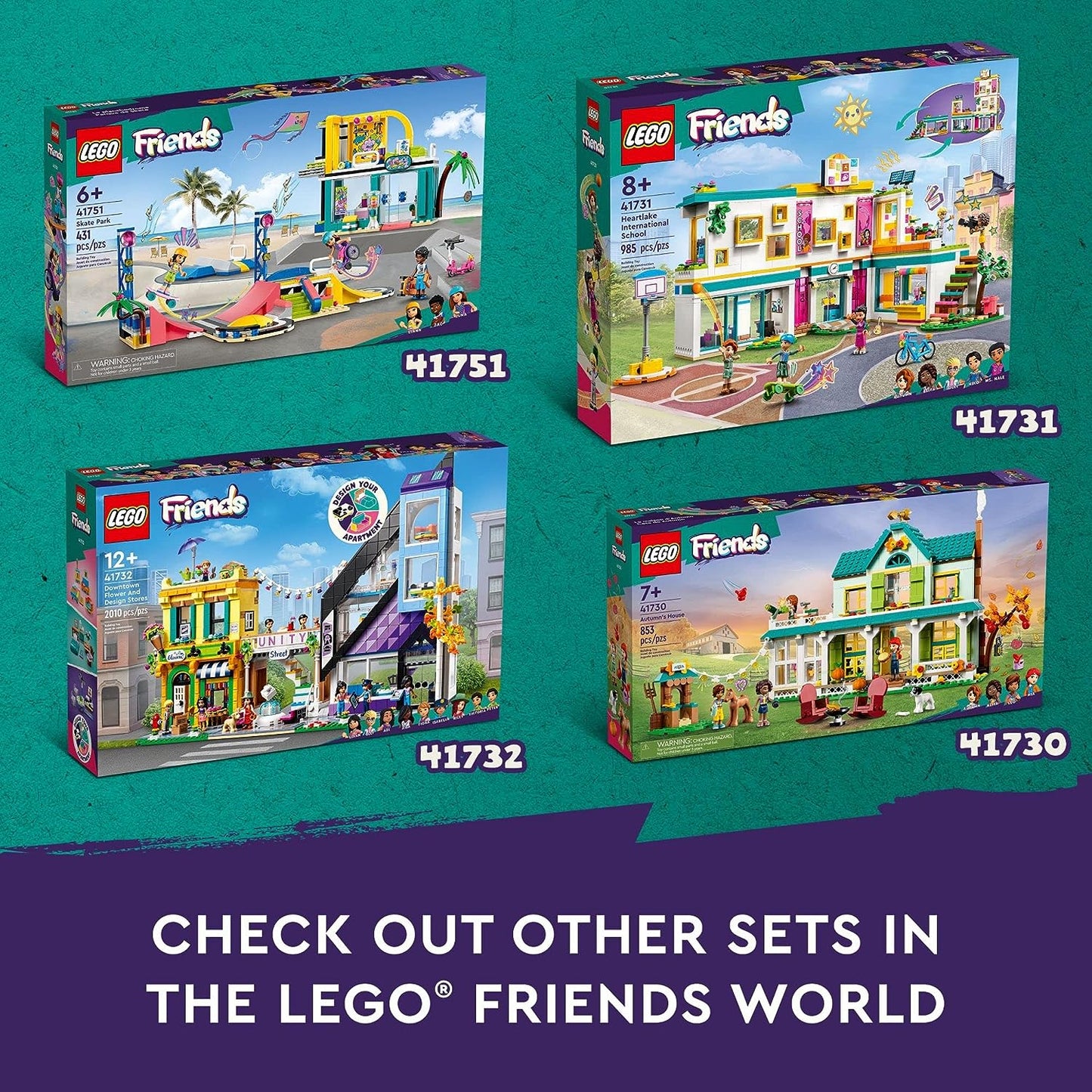 LEGO Friends - Downtown Flower and Design Stores 41732
