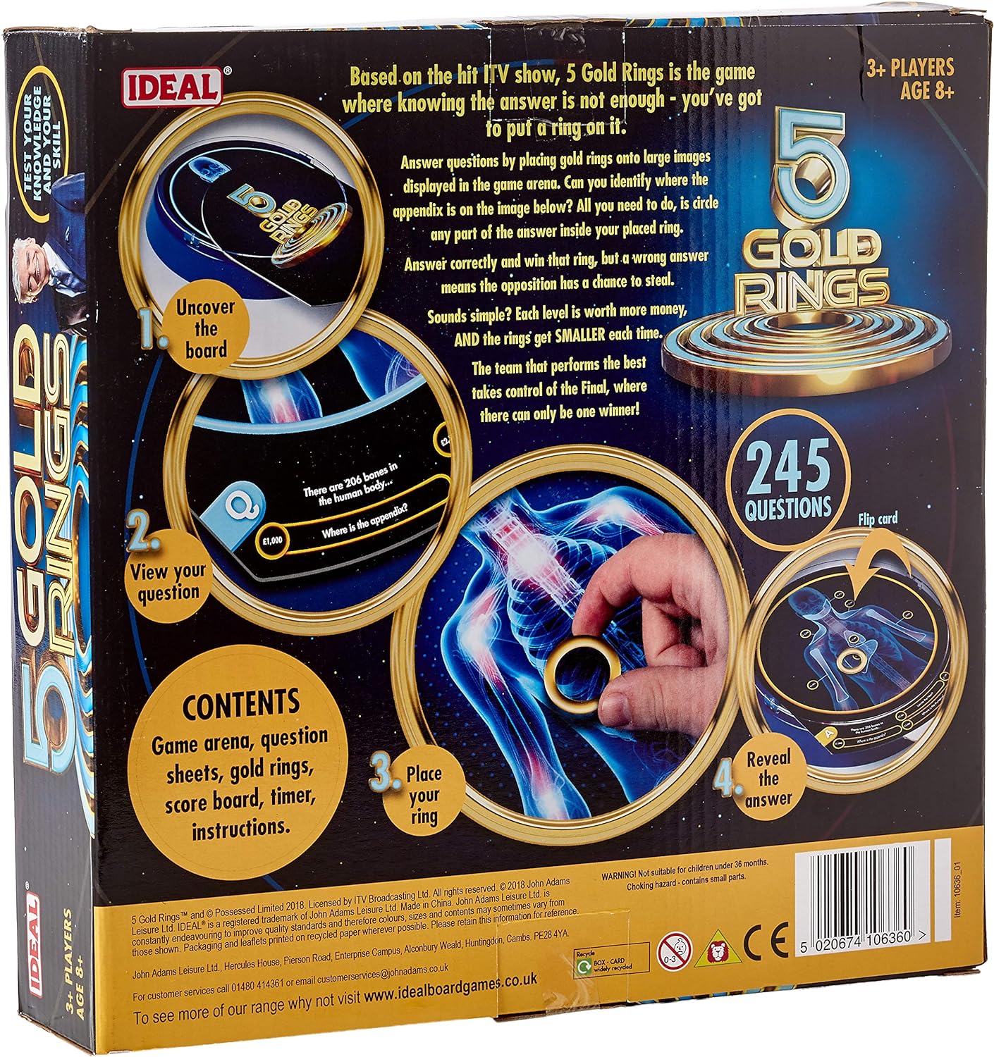 Five Gold Rings Board Game from Ideal – The Entertainer Pakistan