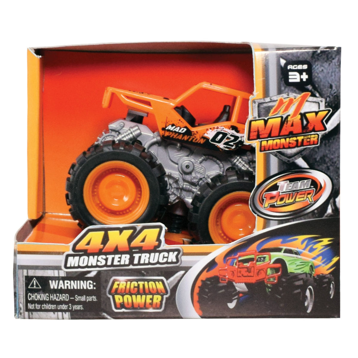 Team Power Max 9cm Monster Truck (Styles Vary)