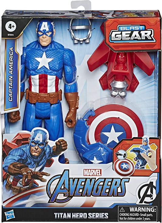 Marvel Avengers Blast Gear Titan Hero Series Figure - Captain America