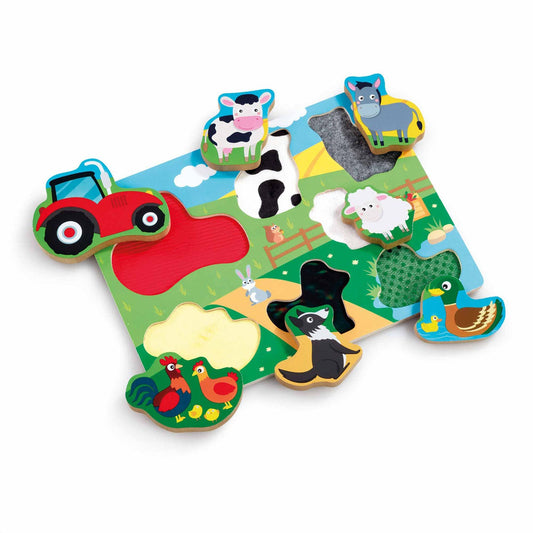 Woodlets Touch & Feel Farm Puzzle