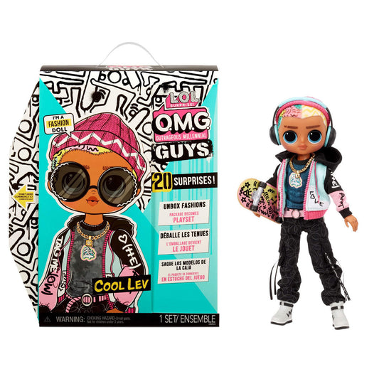 L.O.L. Surprise! Outrageous Millennial Girls: Guys Fashion Doll - Cool Lev