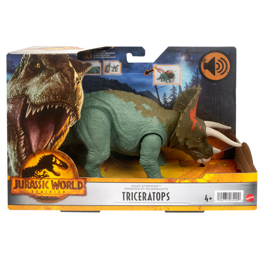 Jurassic World Roar Strikers - Triceratops Dinosaur Figure